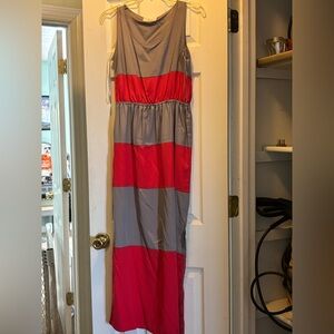 Pink rose maxi dress